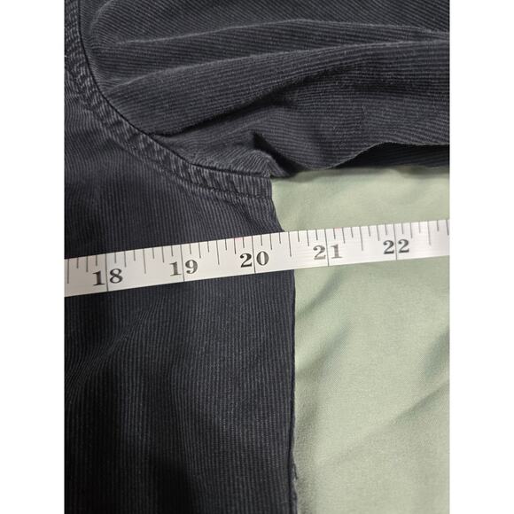 Claiborne small men's black stripe textured button up long sleeve shirt - Picture 7 of 8